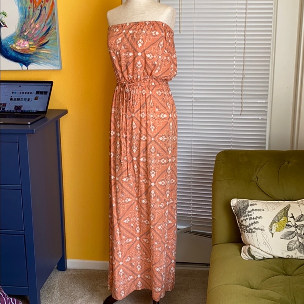 Rusty maxi strapless dress Size M